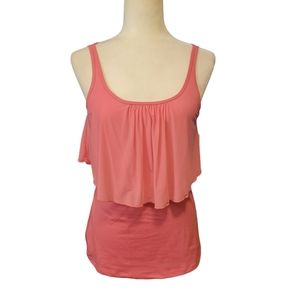Studio Capezio Lyla Tank Top Pink Rose  Ballet Womens Large New With Tags